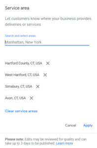 service are business setup google business profile