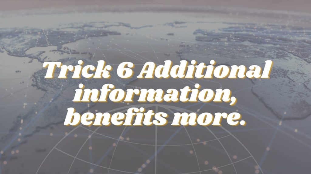Additional information, benefits more.