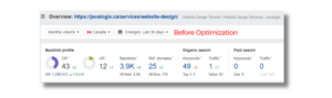Java Logix Page Before Optimization