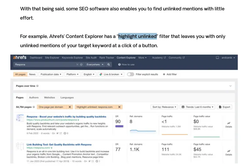 highlight-unlinked-links