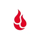 Red flame icon representing Backblaze cloud storage.