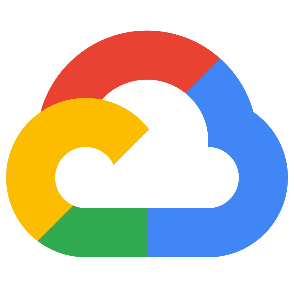 Multicolor cloud icon representing Google Cloud Storage.